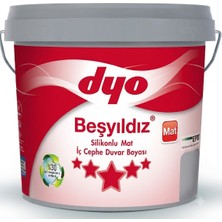 Dyo Beşyıldız Silikonlu Mat Iç Cephe Boyası 20 kg  Açık Mürdüm 0514