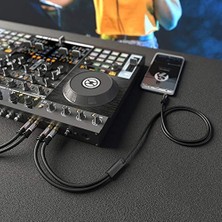 – Cinch'ten 3,5mm 'a Adaptör Kablosu – 3m – Çok Yönlü Tak ve Çalıştır Ses Kablosu (Aux/3,5 Mm'den 2x Cinch/rca'ya Akıllı Telefon, Tablet, Ses Çubuğu, Tv, Dizüstü Bilgisayar, Mp3)