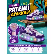 Undergrand Işıklı Patenli 4 Tekerlekli Spor & Paten Dönüşümlü  Çocuk Ayakkabısı