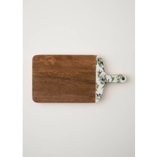 Bella Maison Olive Mango Sunum ve Kesme Tahtası Beyaz (40X20X2 Cm)