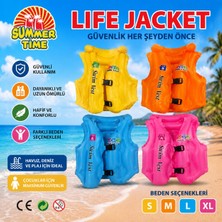 Mayf Summer Time Çocuk Şişme Can Yeleği – Güvenli Yüzme Yeleği (S Beden)