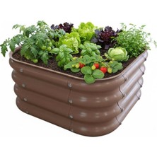 Bahçe Kulesi Modüler Yükseltilmiş Bahçe Sebze Yatağı No:1 (60x60) Bej