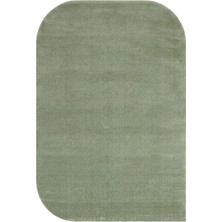 Cool Halı Puffy Yeşil Kalın Yumuşak Amorf Modern Düz Renk Şekilli Minimal Dekor Salon Yatak Oturma Oda Halısı