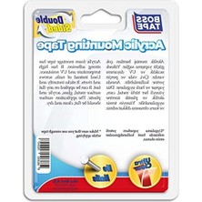 MarkEntegra 24 mm x 2 M Çift Taraflı Akrilik Montaj Bandı, Kırmızı Renk