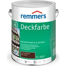 Remmers Deckfarbe Su Bazlı Opak Dış Cephe Ahşap Boyası - Beyaz 750 ml