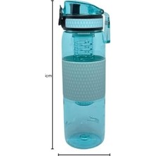 Uzspace 530ML Silikon Gövdeli Detoks Aparatlı Tritan Su Matarası