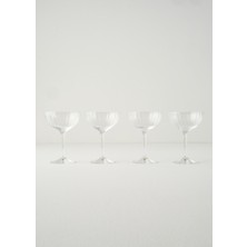 Bella Maison Columba Kristal 4'lü Cup Naturel (220 Cc)