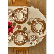 Bella Maison Rose Porselen 24 Parça 6 Kişilik Yemek Takımı