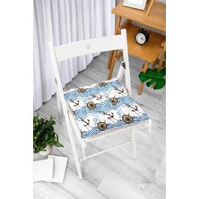 Rem Home Remhome Özel Tasarım Dijital Baskılı Pofidik Sandalye Minderi 40X40