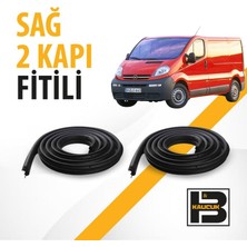 B&M Kauçuk Opel Vivaro Panelvan (2003-2013) Sağ Ön ve Arka Kapı Fitili BM01597