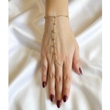 Stainless Steel Kadın Altın Kaplama Çelik Şahmeran - Zirkon Taşlı Ince Zincir