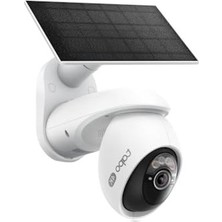 MarkEntegra Güneş Enerjili Güvenlik Kamerası Kiti, 360° Aı Takip ve 10000MAH Pil Kapasitesi