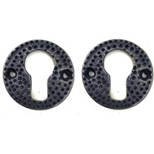 3D Sepetim Antika Tarz Dekoratif Pirinç Oda Kilit Rozeti - 49MM, Oksit
