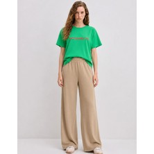 Organickid Watermelon Kadın Yeşil Oversize T-Shirt