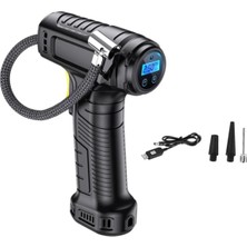 Tastech A6622 Şarjlı Lastik Şişirme Pompası LED Işıklı 3600MAH Powebank 150 Psi Hava Kompresörü