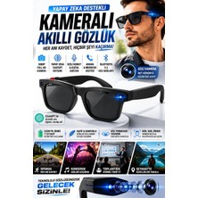 Eco Lounge Yapay Zeka Destekli Kameralı Akıllı Gözlük 8mp Kamera Chatgpt Çeviri Ses Kayıt Özellikli