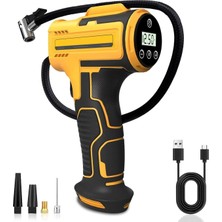 Tastech A6666 Şarjlı Lastik Şişirme Pompası LED Işıklı 3600MAH Powerbank Kabosuz Air Compressor