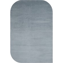 Cool Halı Puffy Mavi Kalın Amorf Yumuşak Düz Renk Sade Dekor Tasarım Puf Genç Çocuk Salon Oturma Odası Halısı
