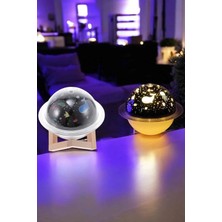 Eco Lounge Hava Nemlendirici Masa ve Gece Lambası USB Projeksiyon Aromaterapi