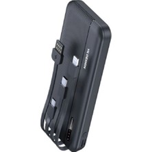 Eco Lounge 10000 Mah  Type-C USB Lightning 4 Kablolu Hızlı Kablosuz Şarj Powerbank