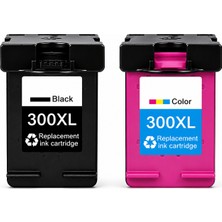Hp 300XL Siyah (CC641EE) + 300XL Renkli (CC644EE) Yüksek Kapasiteli Muadil Kartuş Seti Hp Deskjet F4280 Aio Yazıcı Uyumlu