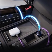 Eco Lounge Araç Içi Çakmaklığa Takılantype-C ve USB Girişli 2 Portlu Hızlı Şarj Adaptörü