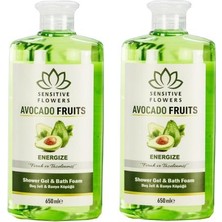 Sensitive Flowers Avacado Fruits Energize Duş Jeli 2 x 650 ml