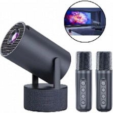 Eco Lounge Karaoke Mikrofonlu Akıllı Projeksiyon Cihazı Wifi Bluetooth Destekli