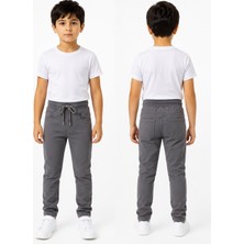 Dıgıl Kids Ribana Bel Kanvas Okul Pantolonu Unisex