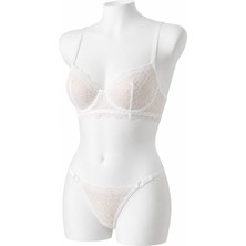 D Lingerie Blanche Elegance Dantel String Sütyen Takımı DM1426
