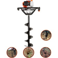 Cros Lombard Italy LMB-S52 Toprak Burgu Zemin Delme Delik Açma Makinası 52CC+ Delme Ucu 150 mm Hediyeli