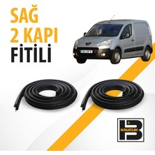 B&M Kauçuk Peugeot Partner Tepee Panelvan (2009-2018) Sağ Ön ve Arka Kapı Fitili BM01527