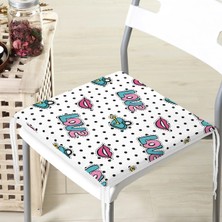 Rem Home Remhome Popart Motifli Dijital Baskılı Özel Tasarım Modern Fermuarlı Sandalye Minderi
