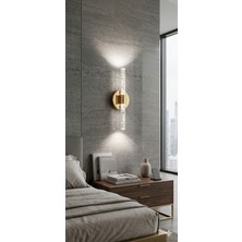 Backhome Bubbleflux Medium 40 cm Modern Tasarım LED Aplik - Duvar Lambası - Gold -  Elektrikli - Beyaz LED
