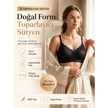 Kadın Lazer Kesim Konfor Sütyeni | Dalgalı Kenarlı Telasız Bra | Ev & Ofis Günlük Iç Giyim