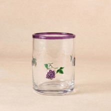Karaca Grape Üzüm Desenli Meşrubat Bardağı 420 ml Mor