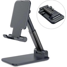  katlanabilir masaüstü telefon tutucu stand siyah