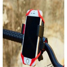  lastik destekli standlı bisiklet telefon tutucu