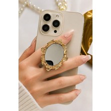  popsocket aynalı telefon tutucu, yapıştırmalı epoksi yüzey parmak tutucu standlı