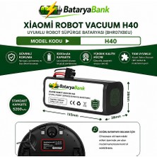 BataryaBank Xiaomi Robot Vacuum H40 Uyumlu Robot Süpürge Bataryası 5200MAH (BHR07XBEU)