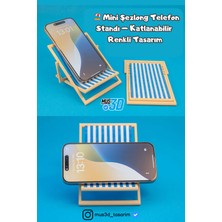 mini şezlong telefon standı – katlanabilir, 3d baskı, renkli tasarım