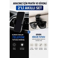  araba ıçin telefon tutucu klima aparatı ve gözlük tutucu seti