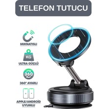  360 dönebilen ayarlanabilir araç ıçi tutucu kullanılabilen vakumlu k007 magsafe telefon tutucu