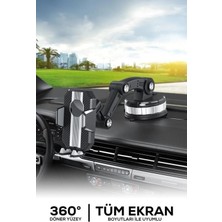  360° döner yüzey vakumlu telefon tutucu