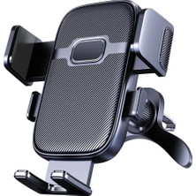  metal kancalı havalandırma destekli araç ıçi telefon tutucu