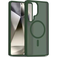 Eco Port Joko Samsung Galaxy S24 Ultra Jota Magsafe Kapak - Koyu Yeşil