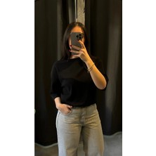 Bisiklet Yaka Basic Tshirt
