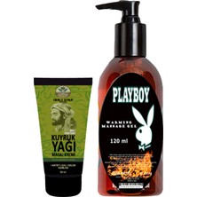 Ibn-I Sina Kuyruk Yağı Kremi Kas Sırt Bel El Ayak Kullanım 50 ml + 1 Adet 120 ml Playboy Isıtıcılı Masaj Yağı