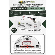 BataryaBank Mi Mijia 1c Robot Vacuum Mop P1904-4S1P-MM Uyumlu Batarya 14.4V 5800MAH Li-Ion Robot Süpürge Pil