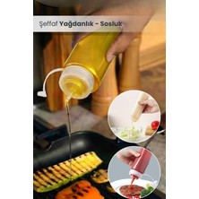 Orvila Master Chef 700ML Sızdırmaz Kapaklı Şeffaf Yağdanlık Sirke Ketçap Mayonez Sosluk